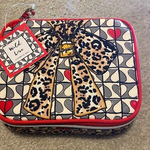 Brighton Wild Love jewelry Bag - Red, Black, Cream